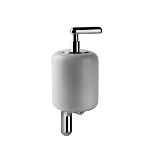Immagine di Gessi GOCCIA ACCESSORI dispenser sapone in Gres, a parete, colore bianco 38013#031