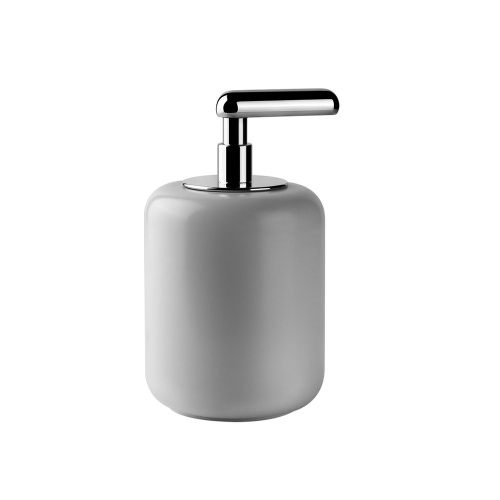 Immagine di Gessi GOCCIA ACCESSORIES dispenser in Gres, d'appoggio, colore bianco, finitura cromo 38037#031