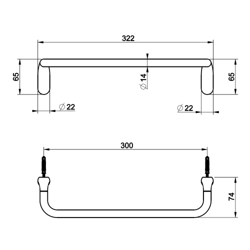 Immagine di Gessi GOCCIA ACCESSORI porta salviette L.30 cm, finitura cromo 38097#031
