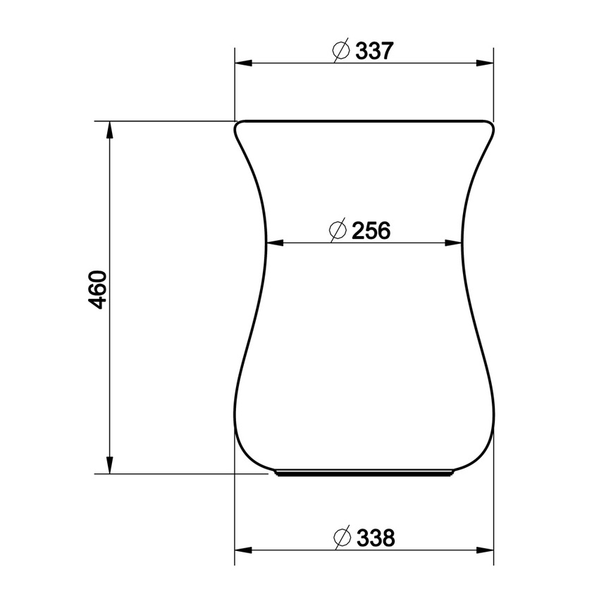 Immagine di Gessi GOCCIA ACCESSORI pouf in Gres, colore bianco 38181#519