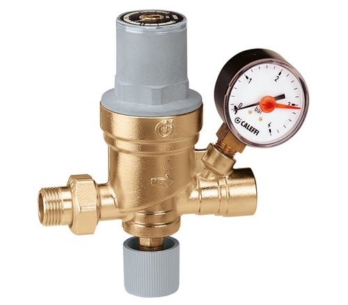 Immagine di Caleffi Gruppo di riempimento automatico pretarabile, 1/2” con manometro 553640