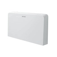 Immagine di Olimpia Splendid Bi2 Air ultraslim SLR 200 DC AR, ventilconvettore con pannello radiante per installazione solo verticale con comando analogic remote, colore bianco 01772