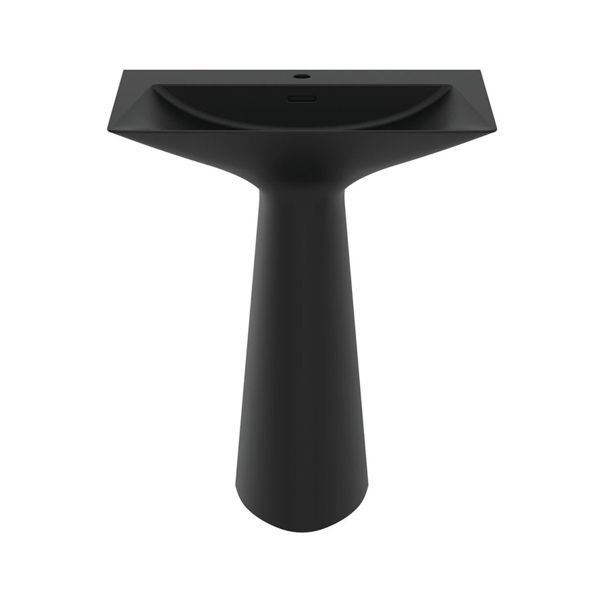 Immagine di Ideal Standard TIPO-Z lavabo freestanding, monoforo, con troppopieno, colore nero seta finitura opaco T4425V3