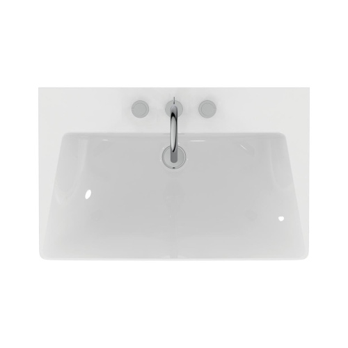 Immagine di Ideal Standard TIPO-Z lavabo freestanding, con 3 fori per rubinetteria, con troppopieno, colore bianco finitura lucido T442601
