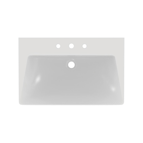 Immagine di Ideal Standard TIPO-Z lavabo freestanding, con 3 fori per rubinetteria, con troppopieno, colore bianco seta finitura opaco T4426V1