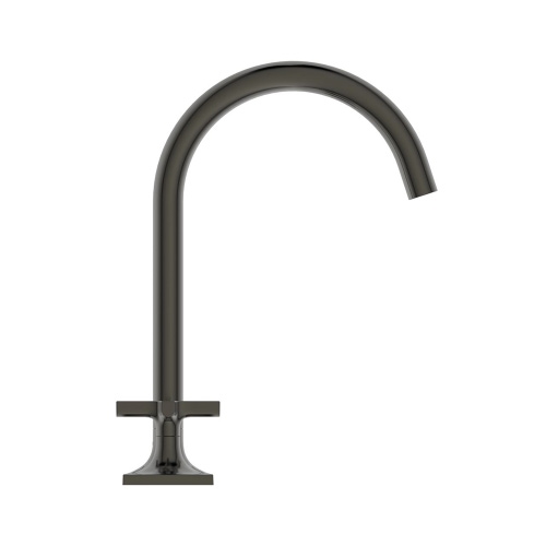 Immagine di Ideal Standard JOY NEO miscelatore a due leve per lavabo, con maniglia a croce, senza scarico, bocca girevole, finitura magnetic grey BD145A5