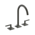 Immagine di Ideal Standard JOY NEO miscelatore a due leve per lavabo, con maniglia lineare, con scarico, bocca girevole, finitura magnetic grey BD144A5