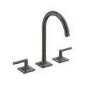 Immagine di Ideal Standard JOY NEO miscelatore a due leve per lavabo, con maniglia lineare, senza scarico, bocca girevole, finitura magnetic grey BD146A5