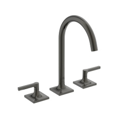 Immagine di Ideal Standard JOY NEO miscelatore a due leve per lavabo, con maniglia lineare, senza scarico, bocca girevole, finitura magnetic grey BD146A5