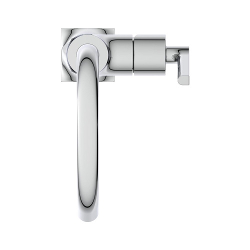 Immagine di Ideal Standard JOY NEO miscelatore monocomando H.27 cm per lavabo, con maniglia lineare laterale, senza scarico, con bocca girevole, finitura cromo BD148AA