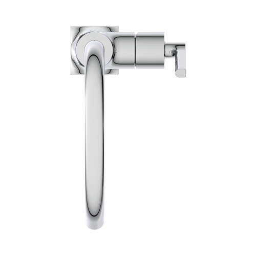 Immagine di Ideal Standard JOY NEO miscelatore monocomando H.31 cm per lavabo, con maniglia lineare laterale, senza scarico, con bocca girevole, finitura cromo BD150AA