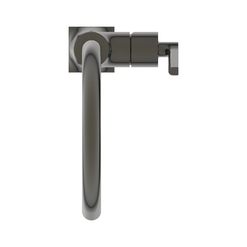 Immagine di Ideal Standard JOY NEO miscelatore monocomando H.31 cm per lavabo, con maniglia lineare laterale, senza scarico, con bocca girevole, finitura magnetic grey BD150A5