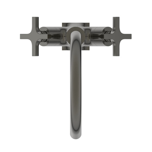 Immagine di Ideal Standard JOY NEO miscelatore monocomando per lavabo, con maniglia a croce, senza scarico, con bocca girevole, finitura magnetic grey BD152A5