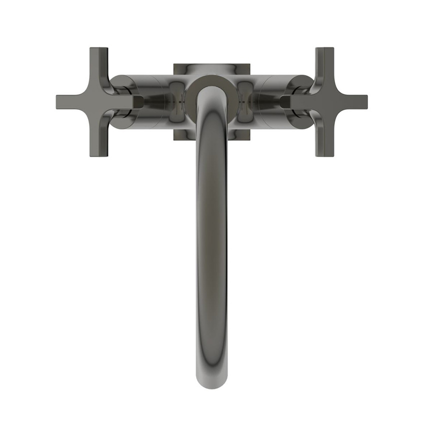 Immagine di Ideal Standard JOY NEO miscelatore monocomando per lavabo, con maniglia a croce, senza scarico, con bocca girevole, finitura magnetic grey BD152A5