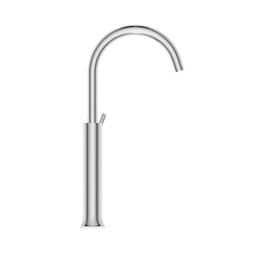 Immagine di Ideal Standard JOY NEO miscelatore monocomando da appoggio su piano, maniglia lineare laterale, con bocca girevole, senza scarico, finitura cromo BD156AA