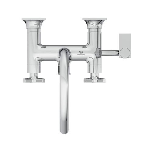 Immagine di Ideal Standard JOY NEO miscelatore meccanico esterno per vasca o doccia, a due leve, maniglia a croce, finitura cromo BD162AA