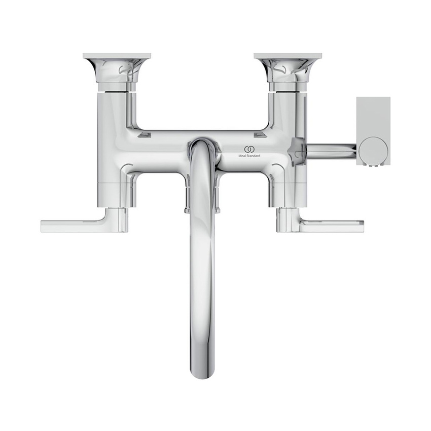 Immagine di Ideal Standard JOY NEO miscelatore meccanico esterno per vasca o doccia, a due leve, maniglia lineare, finitura cromo BD163AA