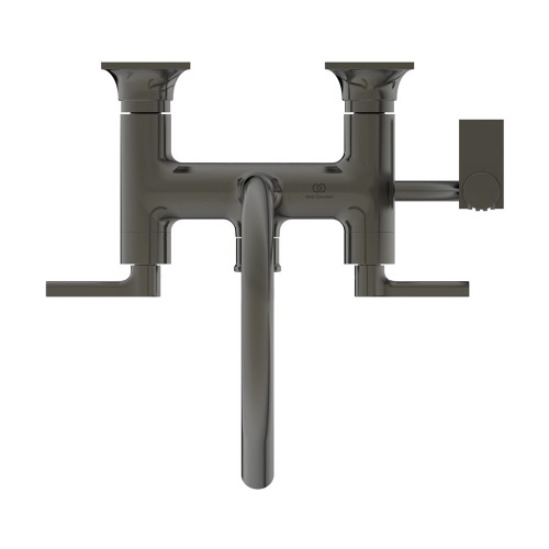 Immagine di Ideal Standard JOY NEO miscelatore meccanico esterno per vasca o doccia, a due leve, maniglia lineare, finitura magnetic grey BD163A5