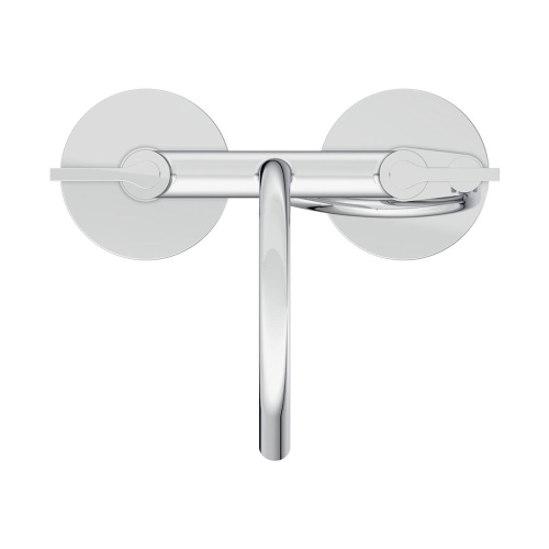 Immagine di Ideal Standard JOY NEO miscelatore freestanding per vasca, con bocca di erogazione, due leve lineari, deviatore e doccetta, corpo incasso incluso, finitura cromo BD169AA