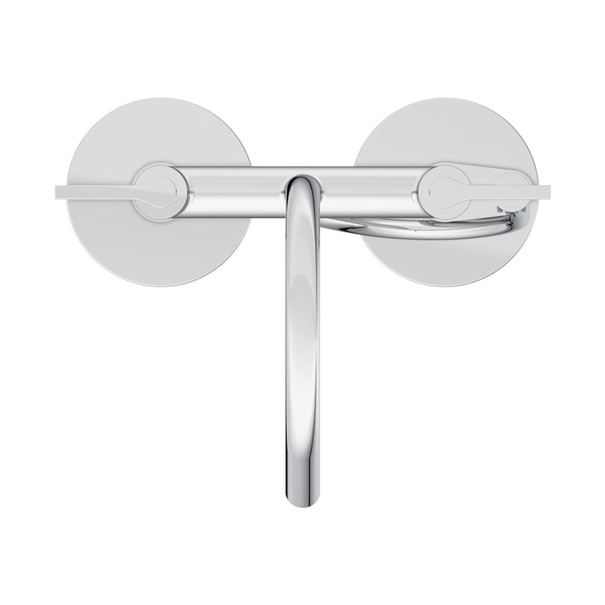 Immagine di Ideal Standard JOY NEO miscelatore freestanding per vasca, con bocca di erogazione, due leve lineari, deviatore e doccetta, corpo incasso incluso, finitura cromo BD169AA