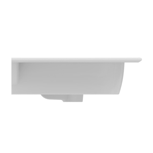 Immagine di Ideal Standard I.LIFE A set con mobile sottolavabo L.80 cm, 2 cassetti, colo bianco finitura opaco e lavabo L.84 cm con foro rubinetteria e troppopieno, colore bianco finitura opaco T5256DU+T462001