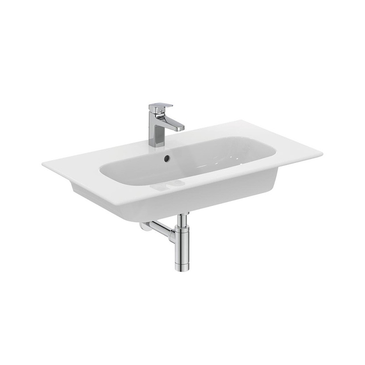 Ideal Standard I.LIFE A lavabo top L.64 cm, monoforo, con troppopieno, colore bianco finitura lucido T461901