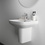 Immagine di Ideal Standard I.LIFE A lavabo sospeso o da appoggio L.55 cm, monoforo, con troppopieno, colore bianco finitura lucido T451201