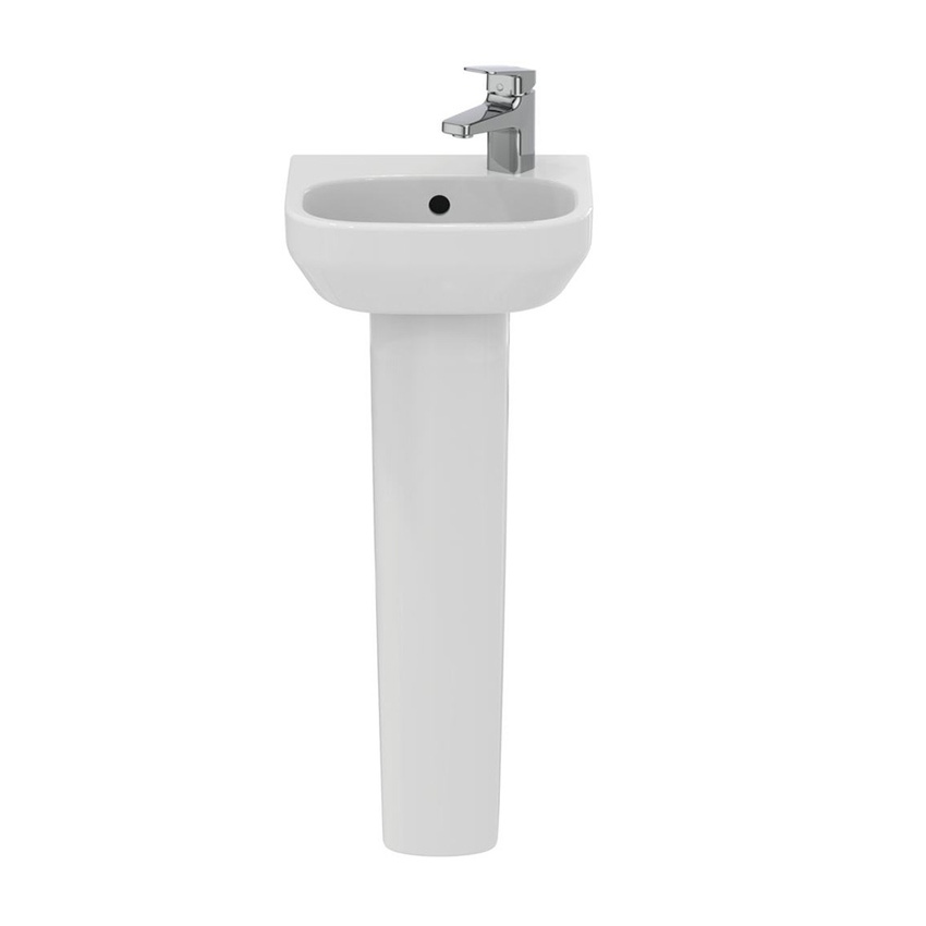 Immagine di Ideal Standard I.LIFE A lavamani L.35 cm, con foro a destra, con troppopieno, colore bianco finitura lucido T466901