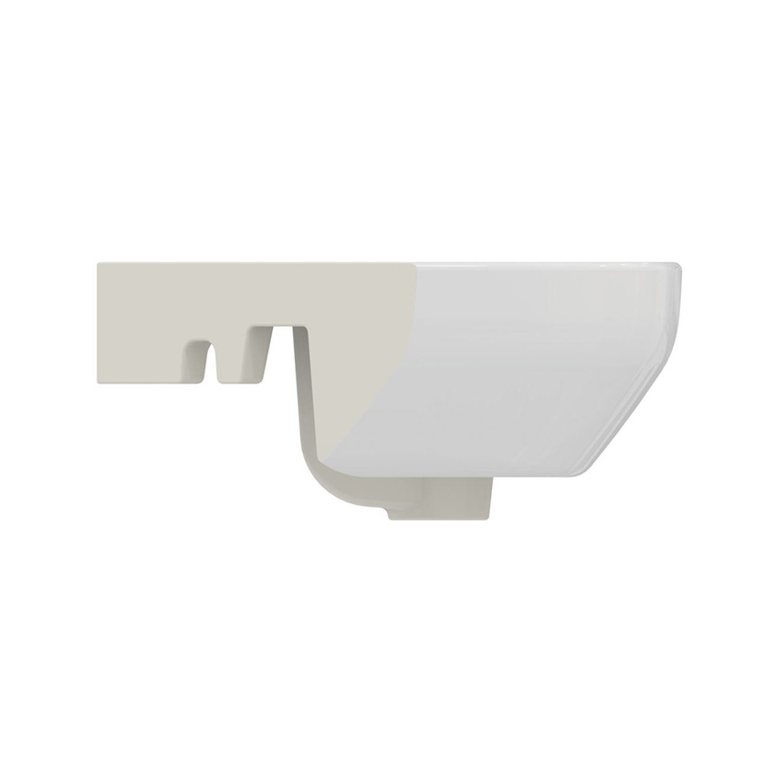 Immagine di Ideal Standard I.LIFE A lavamani angolare L.45 cm, monoforo, con troppopieno, colore bianco finitura lucido T451601