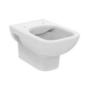 Immagine di Ideal Standard I.LIFE A vaso sospeso RimLS+, con scarico a parete, senza sedile, con fori fissi, colore bianco finitura lucido T452301