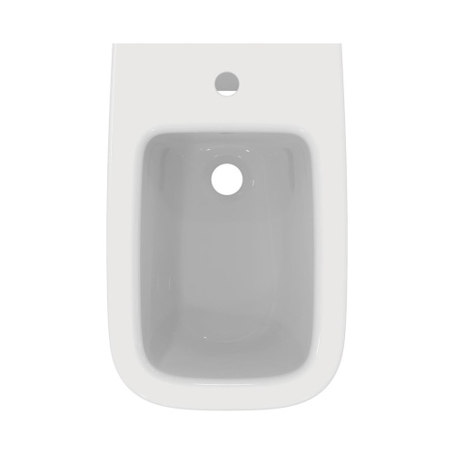 Immagine di Ideal Standard I.LIFE A bidet a terra, monoforo, per installazione a filo parete, con troppopieno, colore bianco finitura lucido T452601