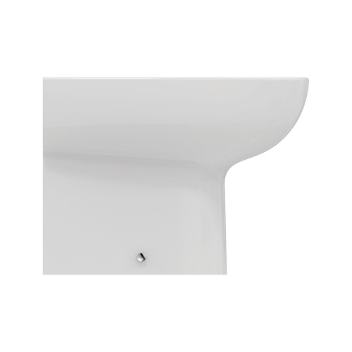 Immagine di Ideal Standard I.LIFE A set sanitari a pavimento, vaso RimLS+ a filo parete, sedile senza discesa rallentata, bidet monoforo con troppopieno a filo parete, colore bianco finitura lucido T452501-T452601-T453001