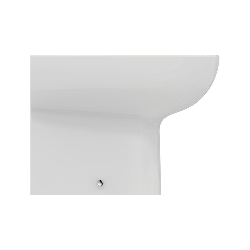Immagine di Ideal Standard I.LIFE A set sanitari a pavimento, vaso RimLS+ a filo parete, sedile senza discesa rallentata, bidet monoforo con troppopieno a filo parete, colore bianco finitura lucido T452501-T452601-T453001