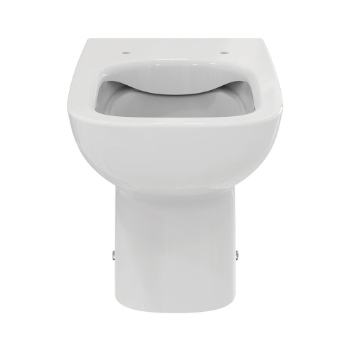 Immagine di Ideal Standard I.LIFE A set sanitari a pavimento, vaso RimLS+ a filo parete, sedile senza discesa rallentata, bidet monoforo con troppopieno a filo parete, colore bianco finitura lucido T452501-T452601-T453001