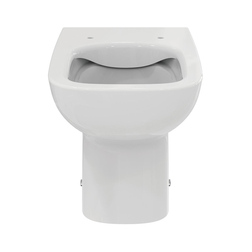 Immagine di Ideal Standard I.LIFE A set sanitari a pavimento, vaso RimLS+ a filo parete, sedile senza discesa rallentata, bidet monoforo con troppopieno a filo parete, colore bianco finitura lucido T452501-T452601-T453001