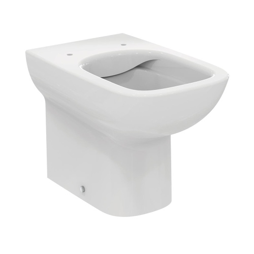 Immagine di Ideal Standard I.LIFE A set sanitari a pavimento, vaso RimLS+ a filo parete, sedile senza discesa rallentata, bidet monoforo con troppopieno a filo parete, colore bianco finitura lucido T452501-T452601-T453001