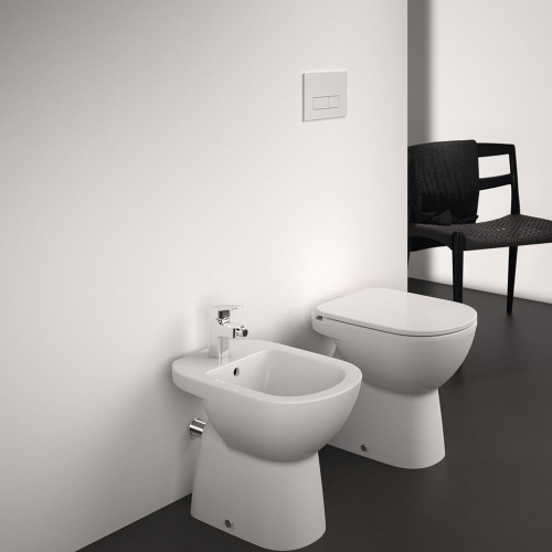 Immagine di Ideal Standard I.LIFE A bidet a terra, monoforo, con troppopieno, colore bianco finitura lucido T467401