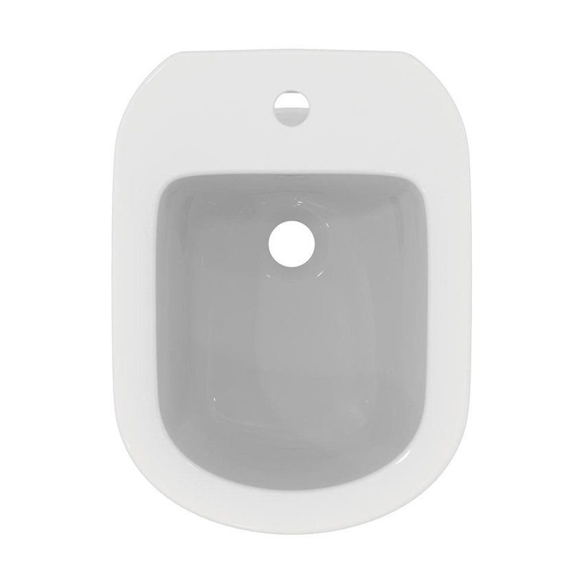 Ideal Standard T467401 I.LIFE A bidet a terra, monoforo, con troppopieno,  colore bianco finitura lucido