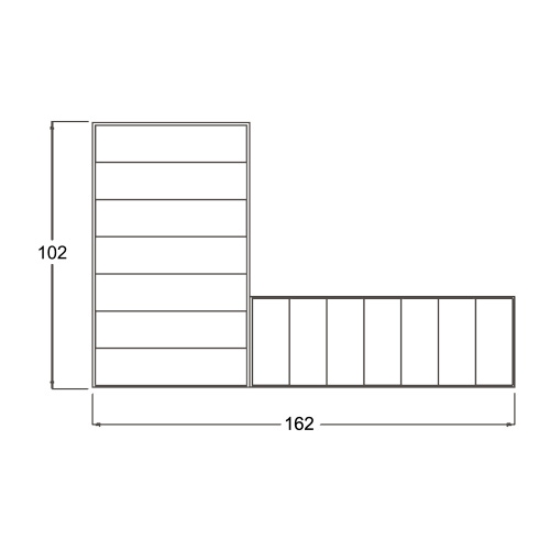 Immagine di Treesse STEP BOX 100 gradini di accesso per minipiscina STEPBB100