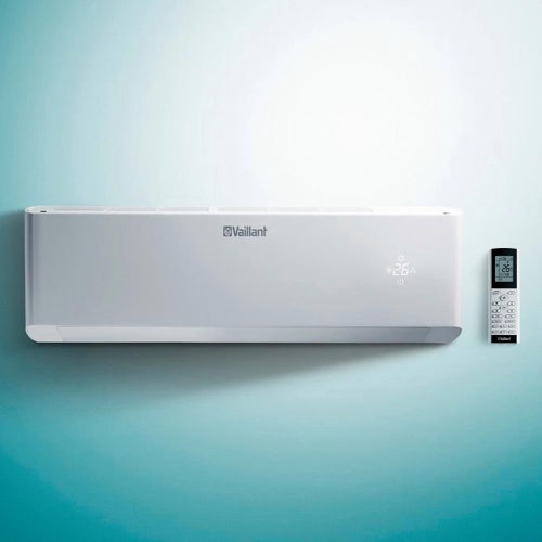 Immagine di Vaillant climaVAIR exclusive R32 Climatizzatore a parete dual split inverter bianco | unità esterna 4.4 kW unità interne 7000+9000 BTU VAF 8-040 W2NO+VAI 5-0[20|25] WNI