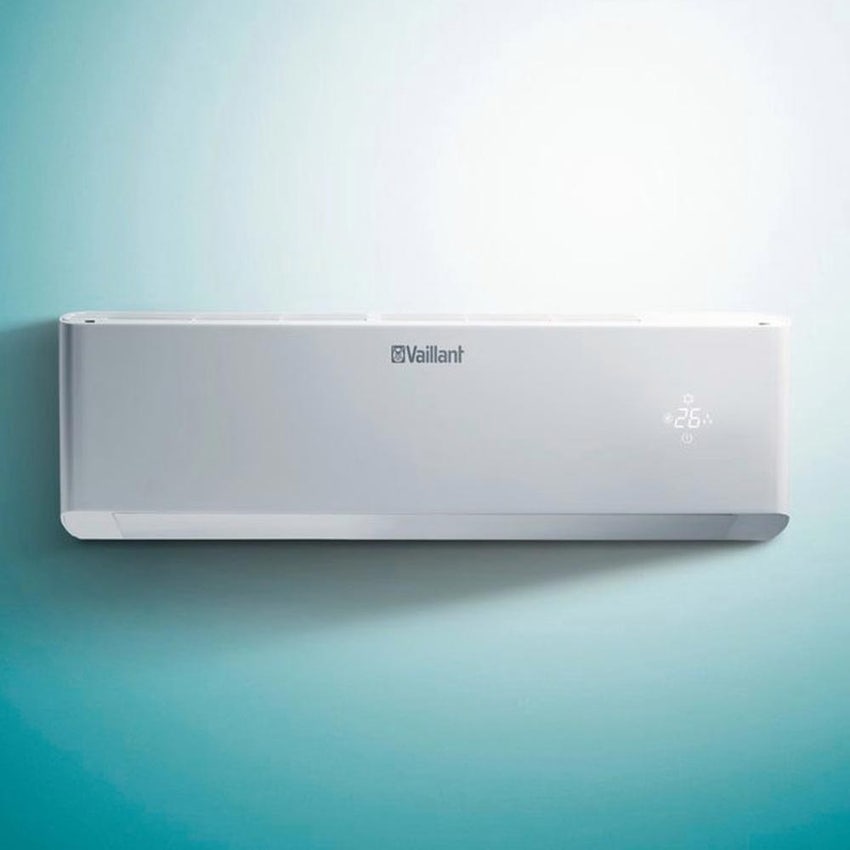 Immagine di Vaillant climaVAIR exclusive R32 Climatizzatore a parete dual split inverter bianco | unità esterna 4.4 kW unità interne 7000+9000 BTU VAF 8-040 W2NO+VAI 5-0[20|25] WNI