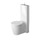 Duravit STARCK 1 vaso monoblocco a pavimento a cacciata, senza cassetta, senza sedile, fabbisogno di acqua di risciacquo 4,5 l, UWL classe 1, colore bianco 0233090064