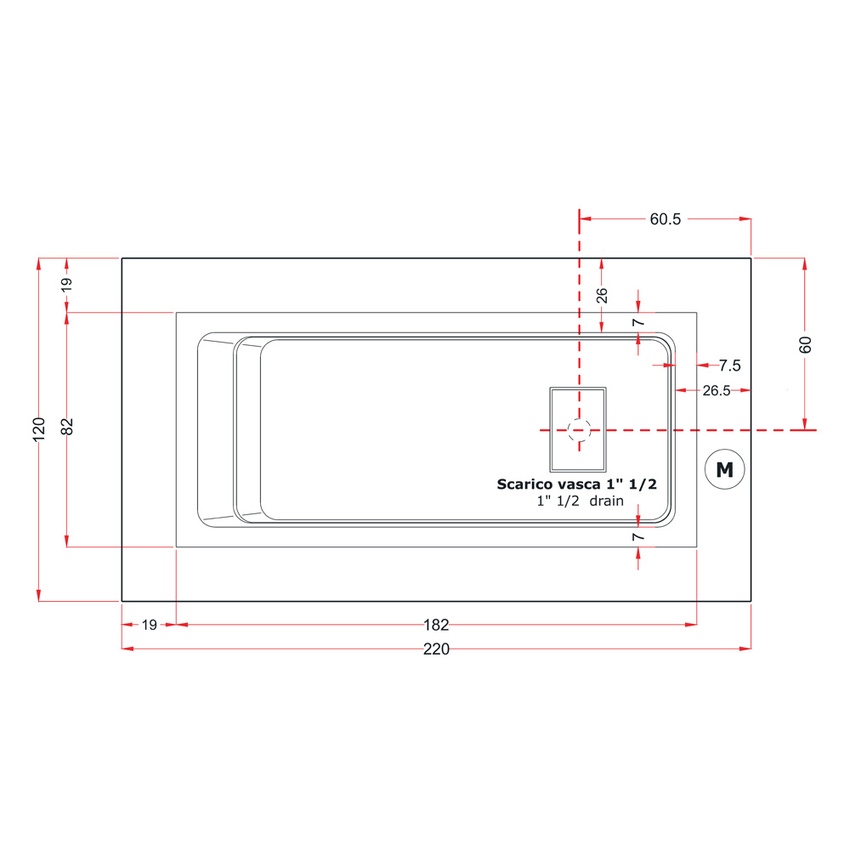 Immagine di Treesse GHOST FUSION SPA 220 minipiscina da interno rettangolare L.220 P.120 H.67 cm, con idromassaggio Ghost System e comando touch V862H