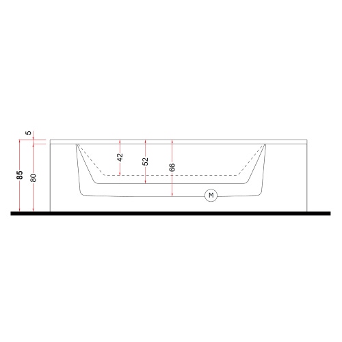 Immagine di Treesse GHOST ZEN ACTIVE minipiscina rettangolare L.300 P.235 H.85 cm, con idromassaggio 24 jet Ghost System e comando touch V2031BN