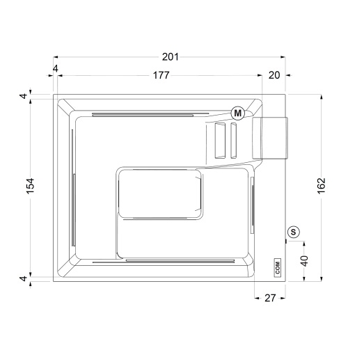Immagine di Treesse GHOST PLUS SHADOW minipiscina idromassaggio L.200 P.160 H.82 cm, con Ghost System Plus, comando digitale, pannellatura nero satinato, copertura termica antracite e cuscino piccolo V360V-N22GPS-V360CTGR-252CUP