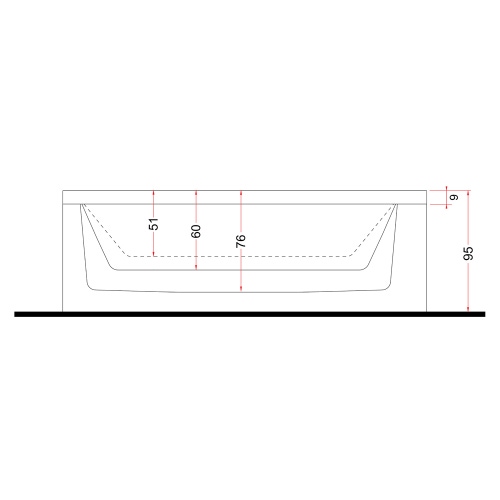 Immagine di Treesse GHOST PLUS MAYA GP minipiscina rettangolare L.260 P.205 H.95 cm, con idromassaggio Ghost System, airpool e comando touch V230T