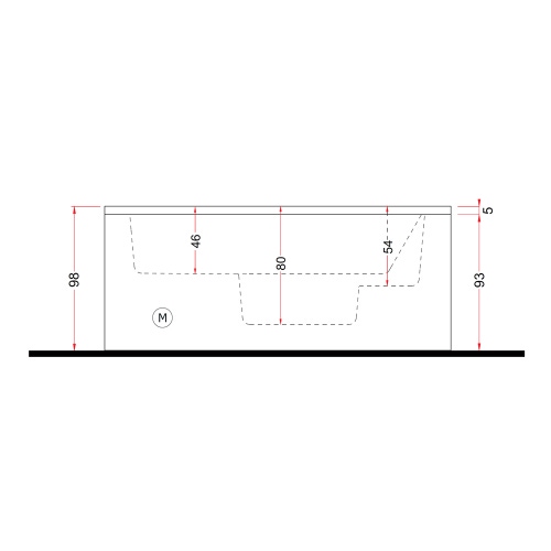 Immagine di Treesse GHOST PLUS PHANTOM SP1 minipiscina quadrata L.235 H.98 cm, con 20 getti idromassaggio plus Ghost System e comando touch V322L