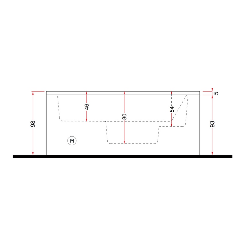 Immagine di Treesse GHOST PLUS PHANTOM SP1 minipiscina quadrata L.235 H.98 cm, con 20 getti idromassaggio plus Ghost System e comando touch V322L