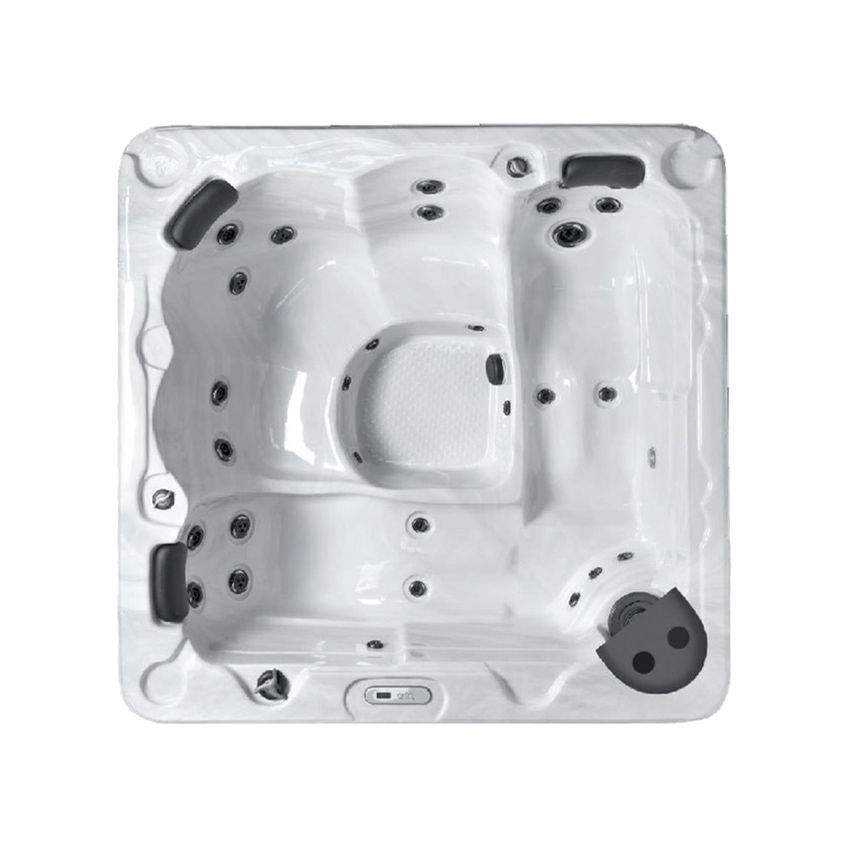 Immagine di Treesse STANDARD SPA NAXOS minipiscina idromassaggio quadrata L.200 H.78 cm, con impianto digitale PNAX01BP