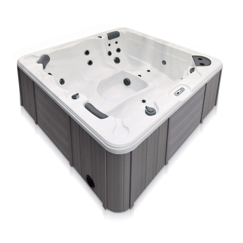 Immagine di Treesse STANDARD SPA NAXOS minipiscina idromassaggio quadrata L.200 H.78 cm, con impianto digitale PNAX01BP